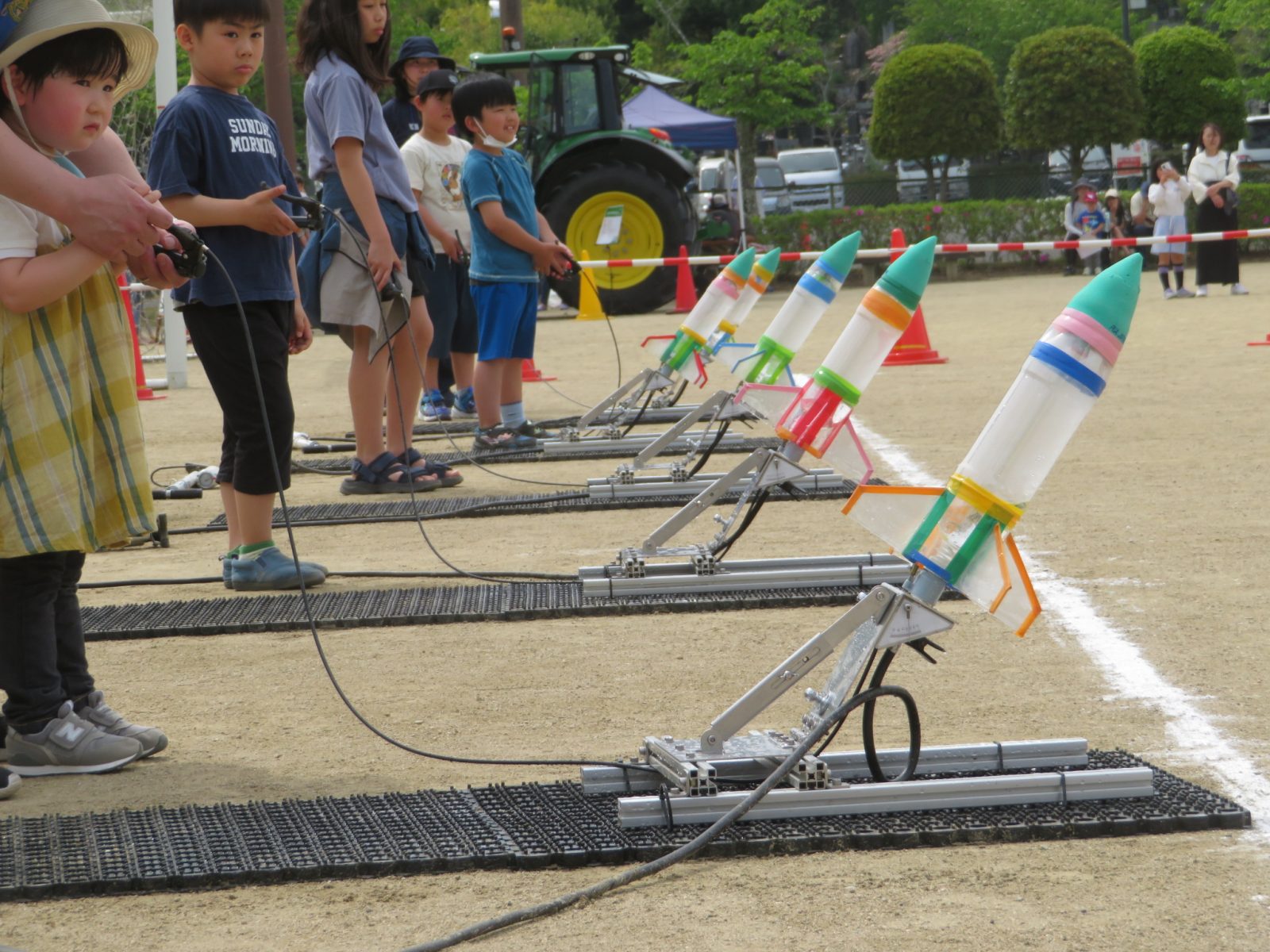 手作りロケット打上げ体験